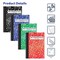 Better Office Products Mini Comp Books, 4.5in. x 3.25in. 80 Shts, Narrow Ruled, Marble Cvrs, Red, Blue, Black, Green, 24PK 25524 - alternate 6
